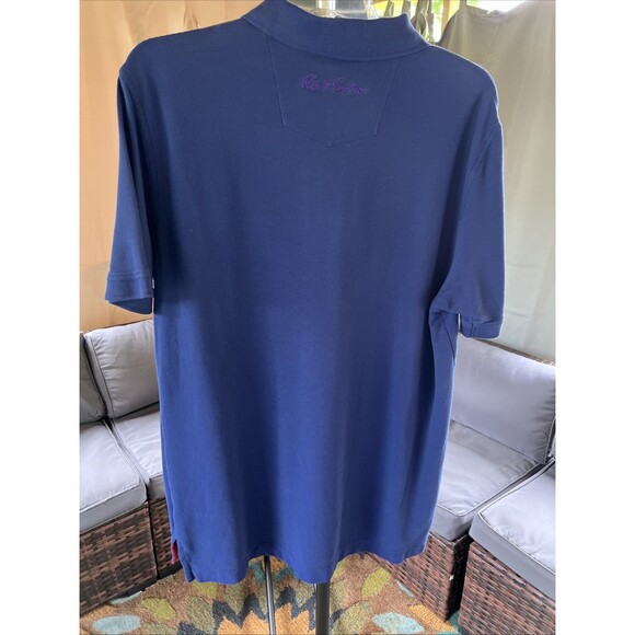 Robert Graham Blue Polo Embroidered Devil Shirt Size XL‎ Classic Fit - Picture 6 of 7